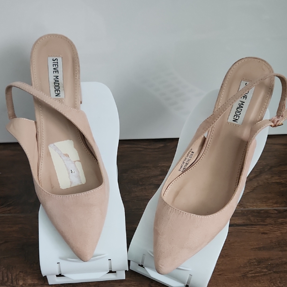 Steve Madden Nude Slingback Heels